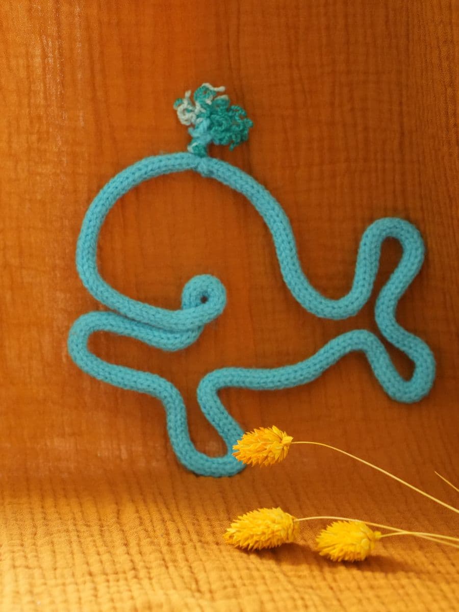 Baleine en tricotin